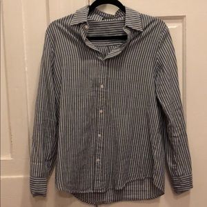 Brandy Striped Button Down